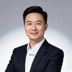 深圳跨境贸易公司IT总监李总的商务头像照片